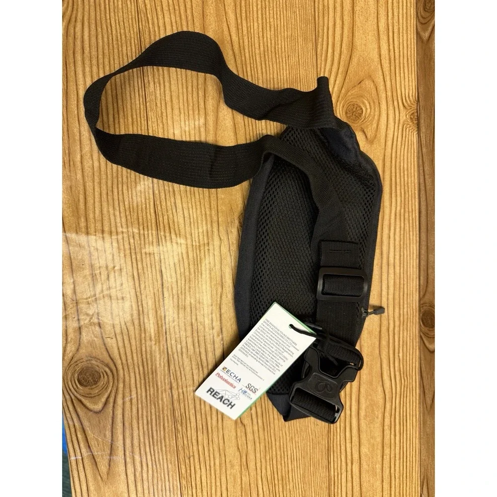 NEW WATERFLY Fanny Pack Unisex Water Resistant Hiking Waist Bag Adjustable Black